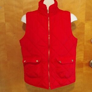 Workshop Republic Clothing Red Zipper Vest.
